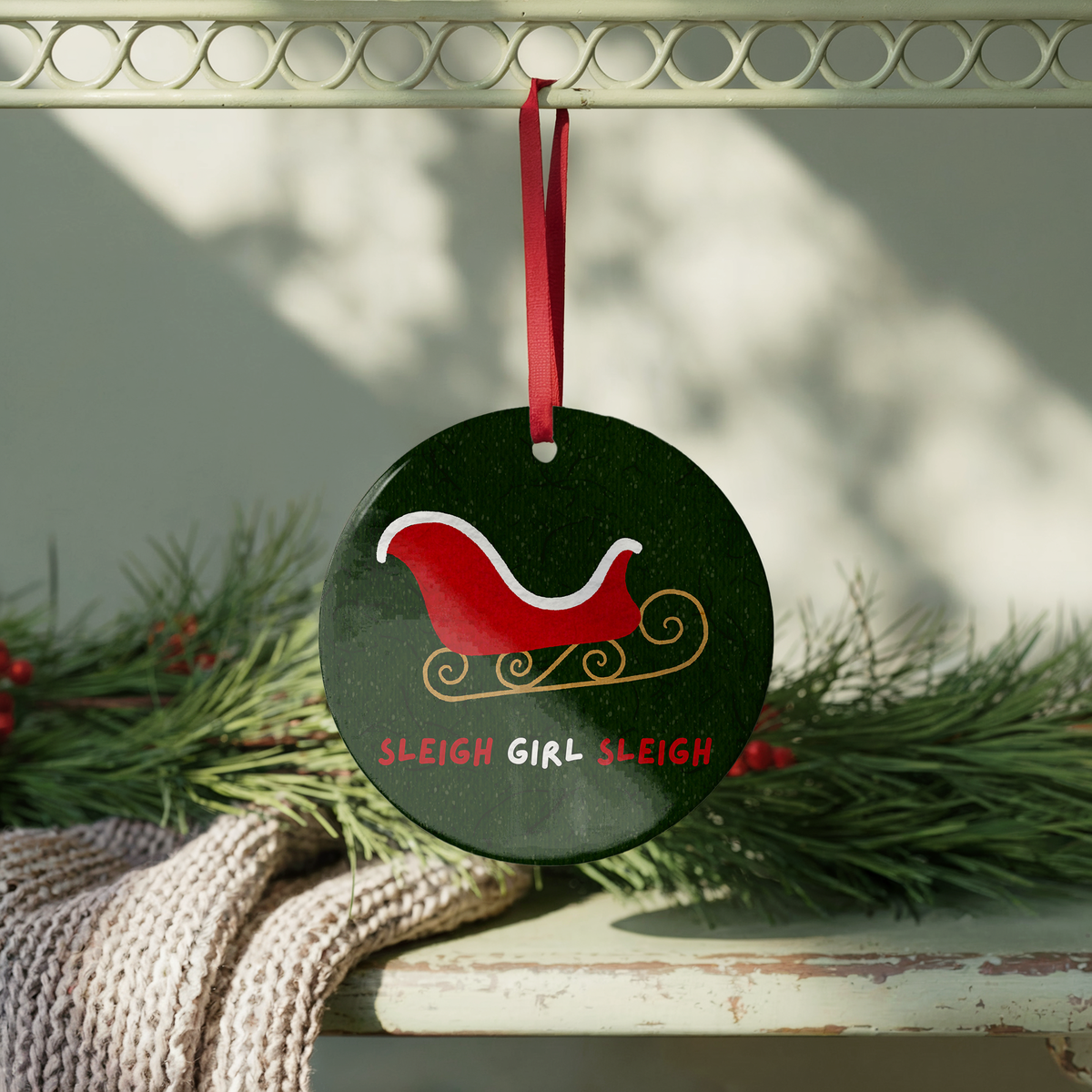 Sleigh Girl Sleigh Bauble