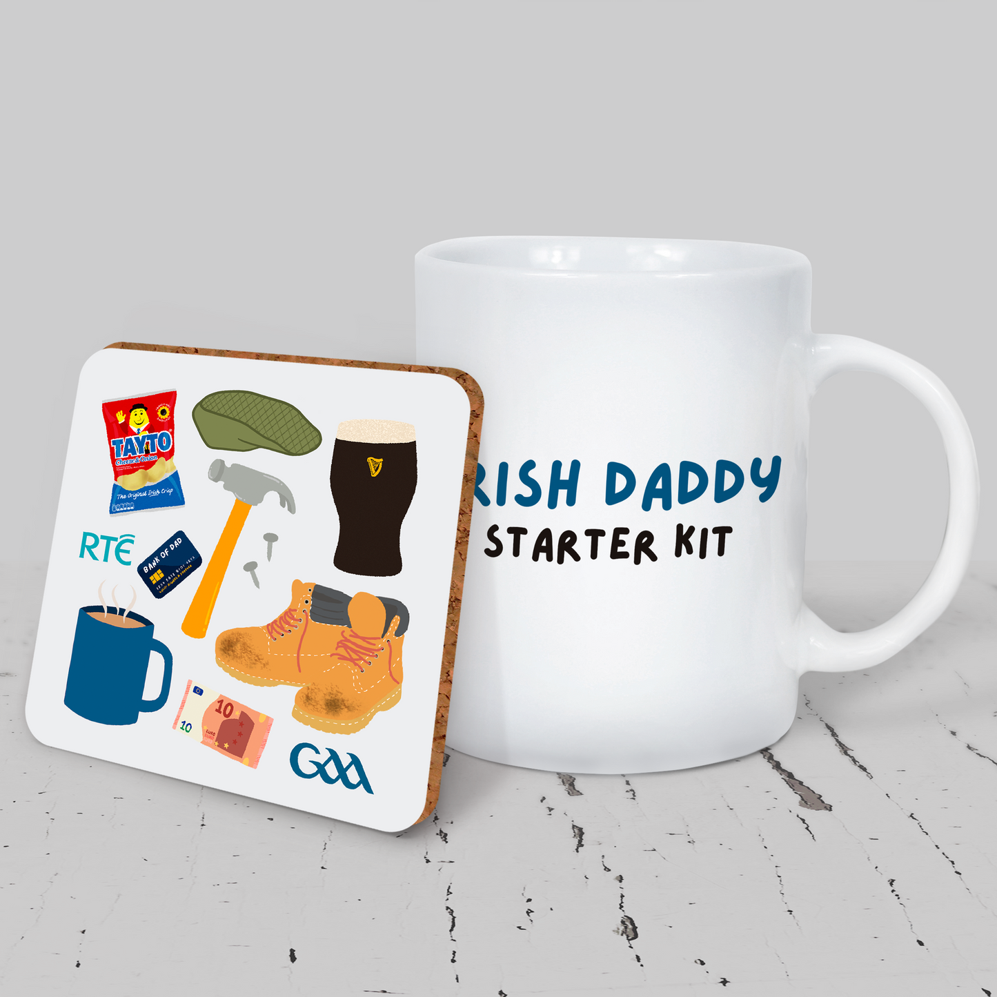 Irish Daddy Starter Kit Mug & Coaster Set