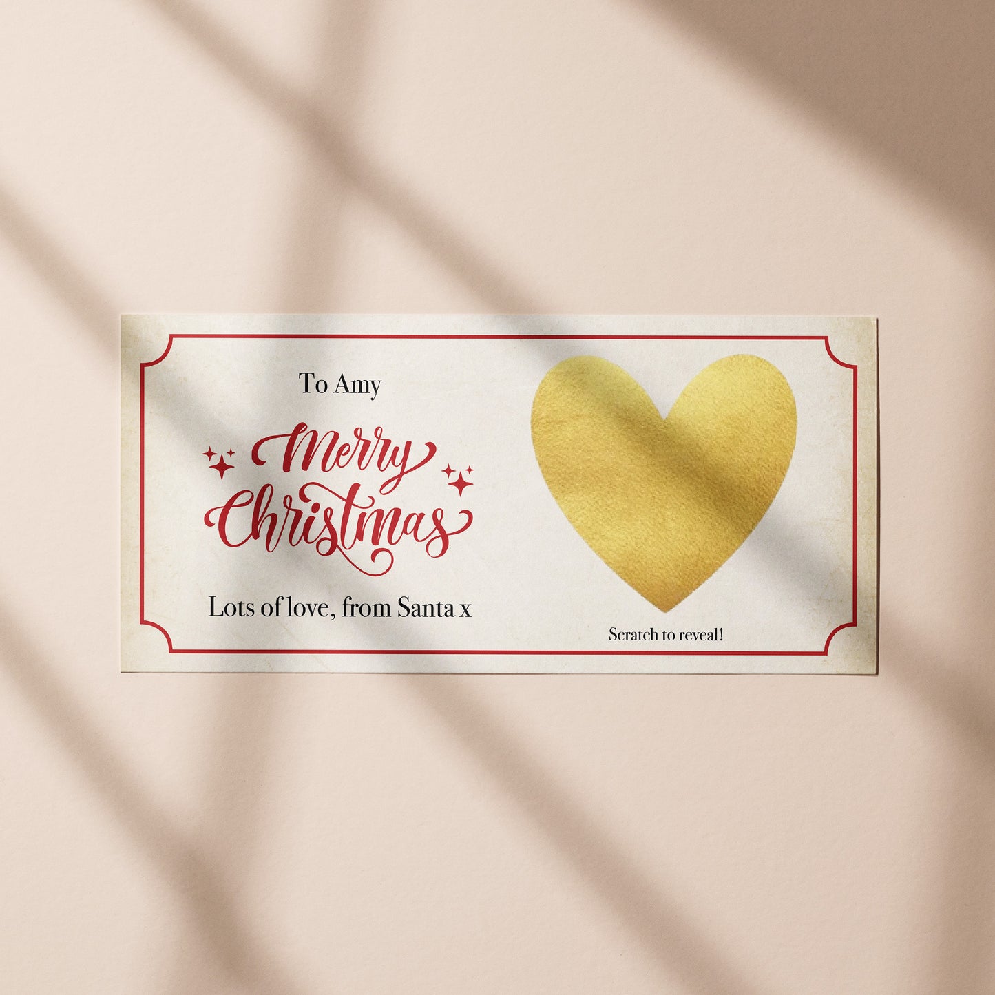 Christmas Surprise Ticket