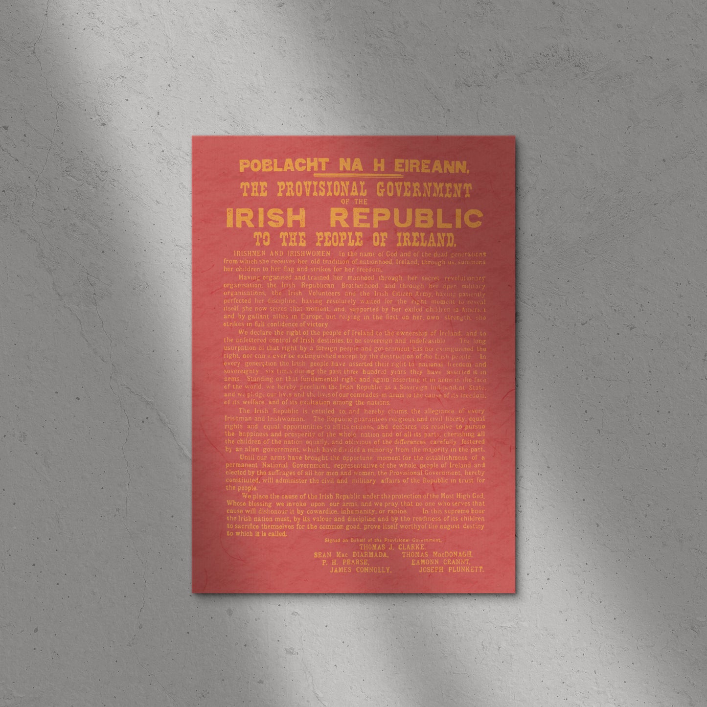 Proclamation of the Irish Republic Print