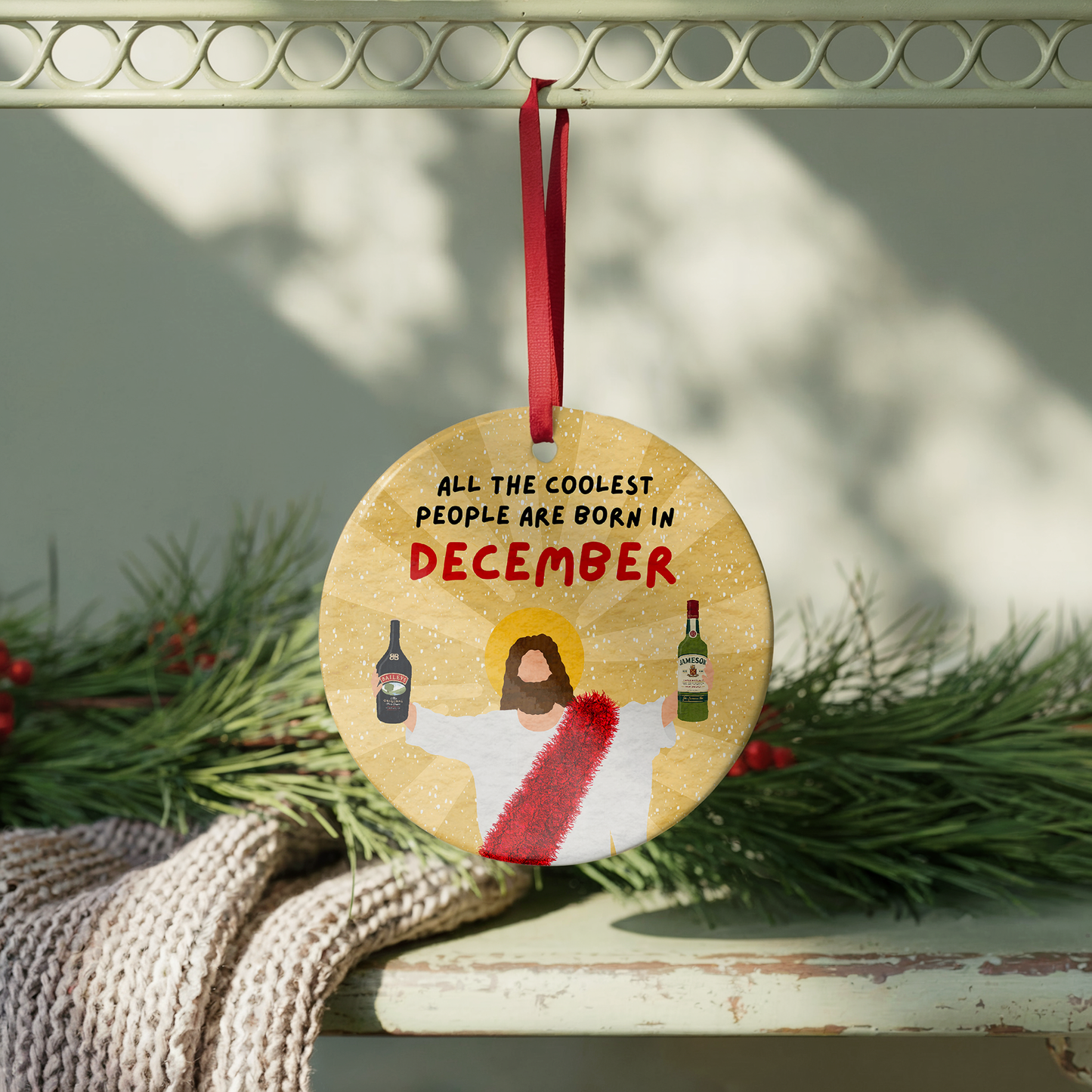 Coolest People Are Born In December Bauble