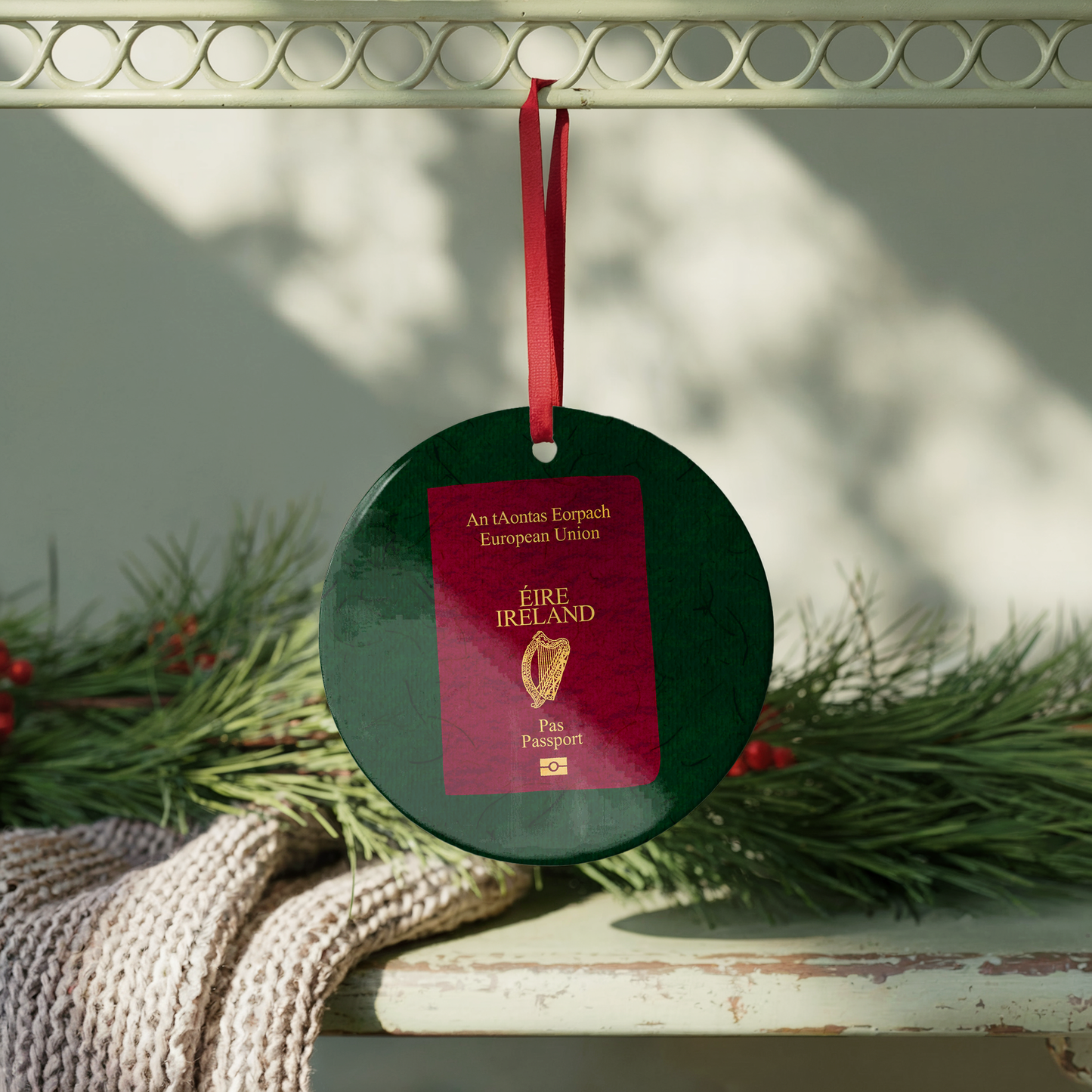 Irish Passport Bauble