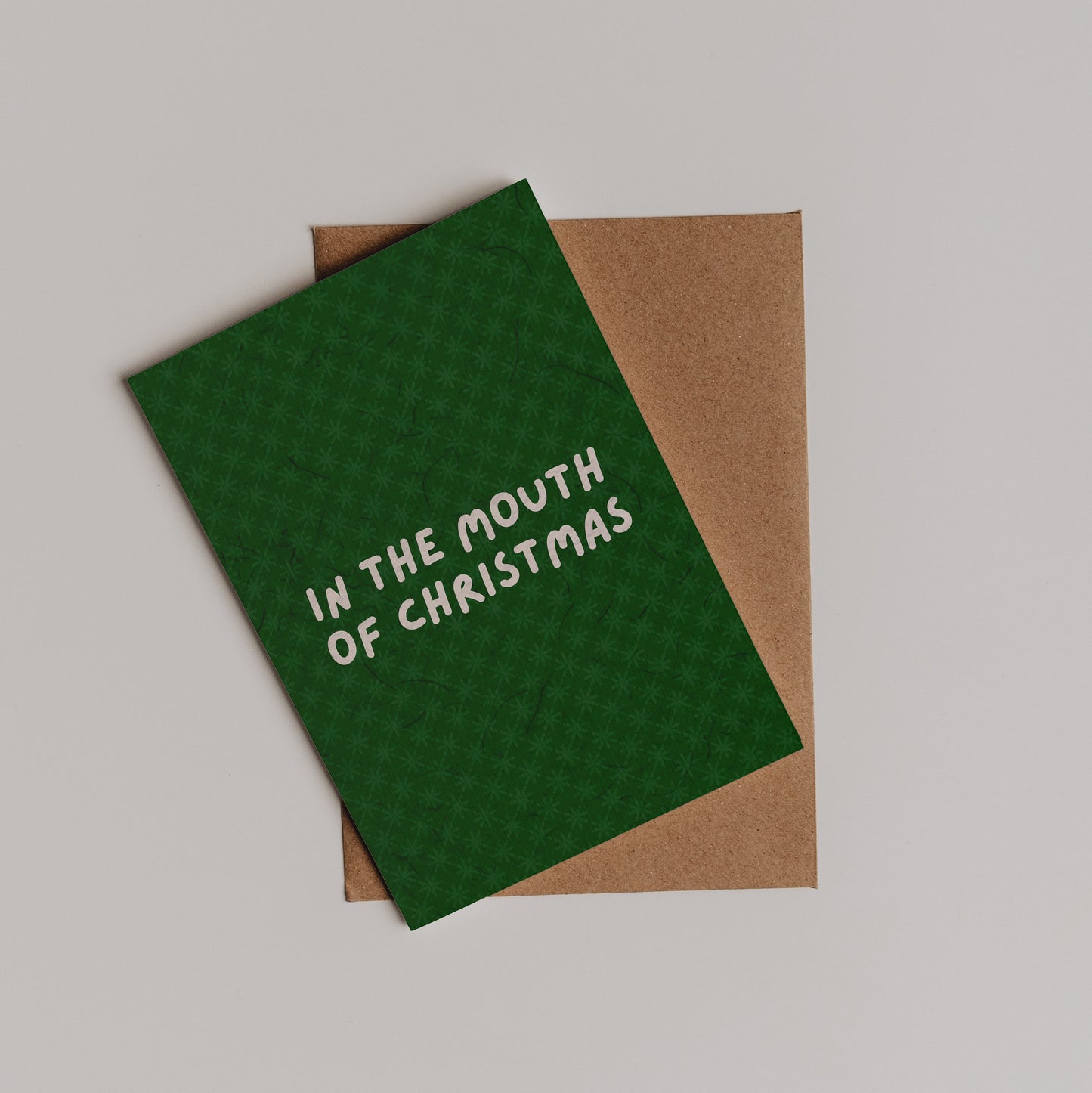In The Mouth Of Christmas Card