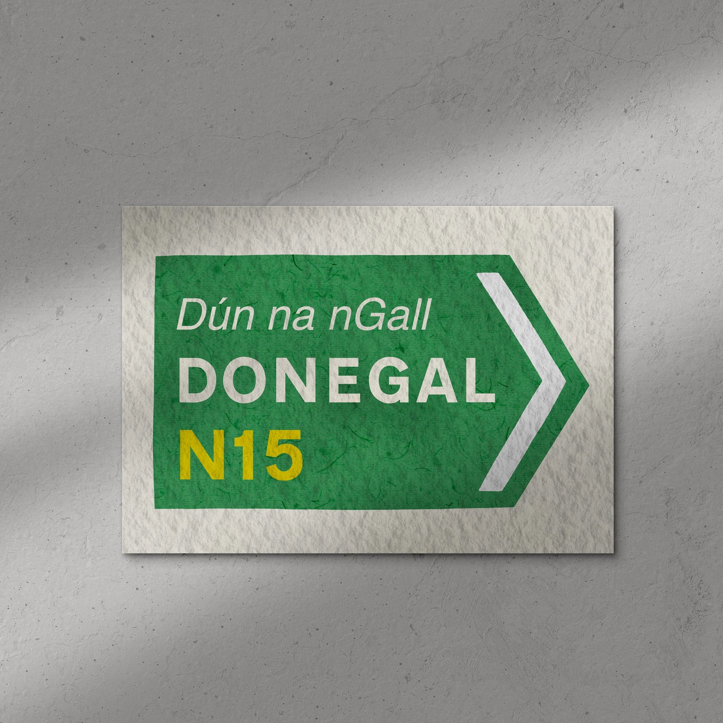 Donegal Green Road Sign Print