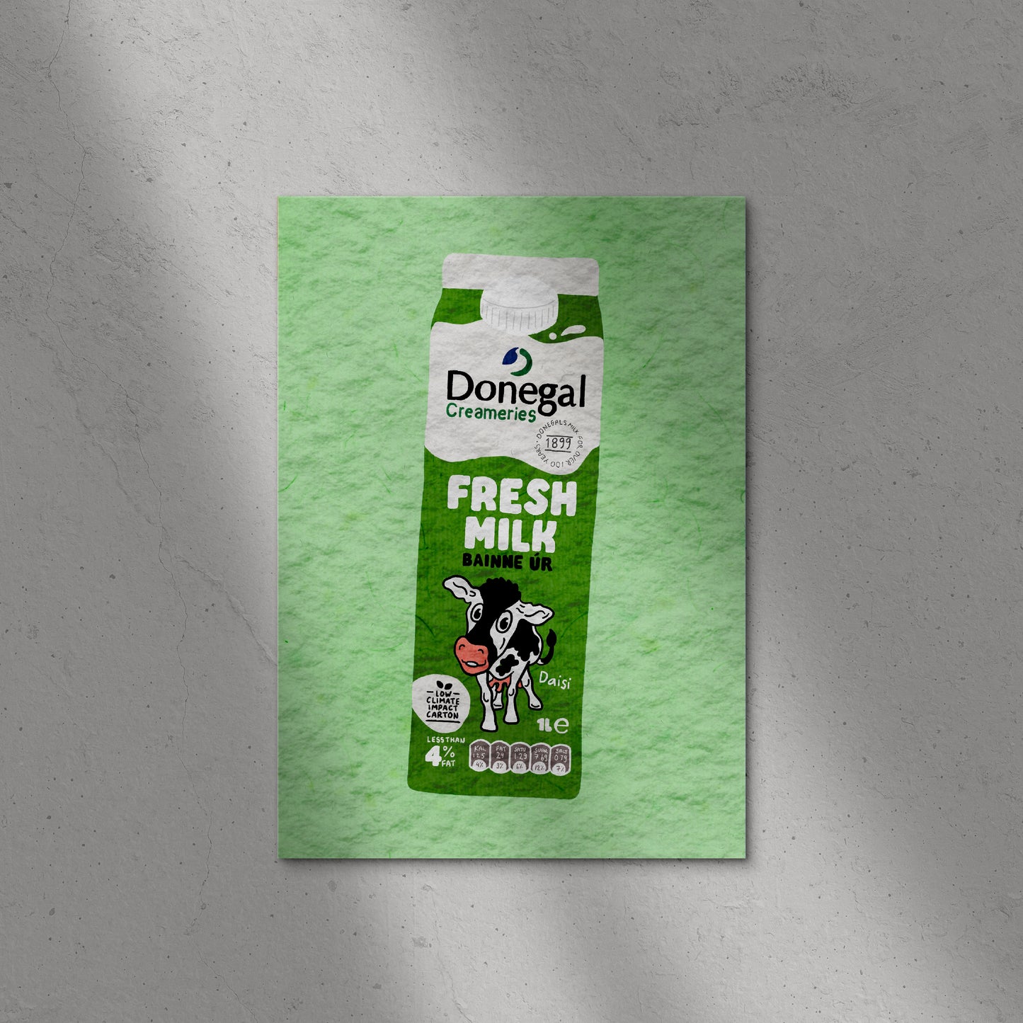 Donegal Creameries Full Fat Milk Print