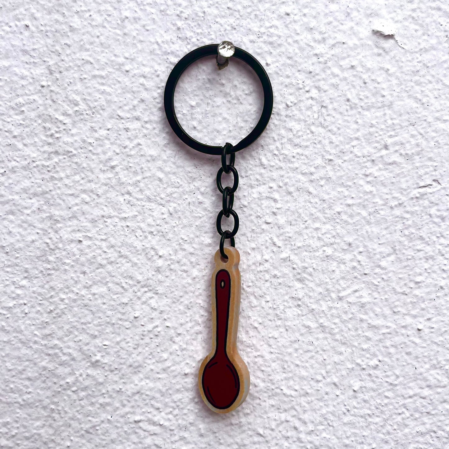 Wooden Spoon Keyring