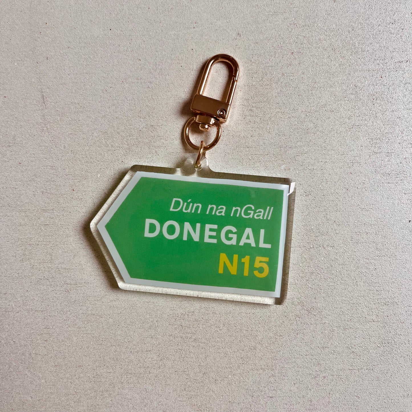 Donegal Road Sign Keyring