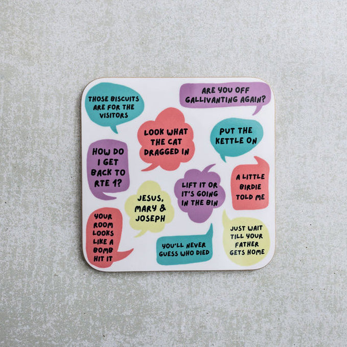 Irish Mammy Sayings Coaster