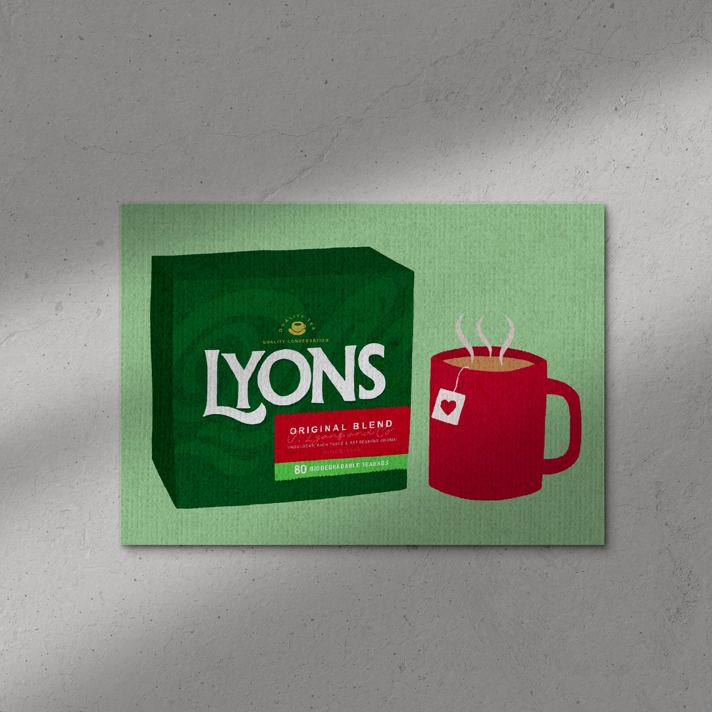Love Lyons Tea Print