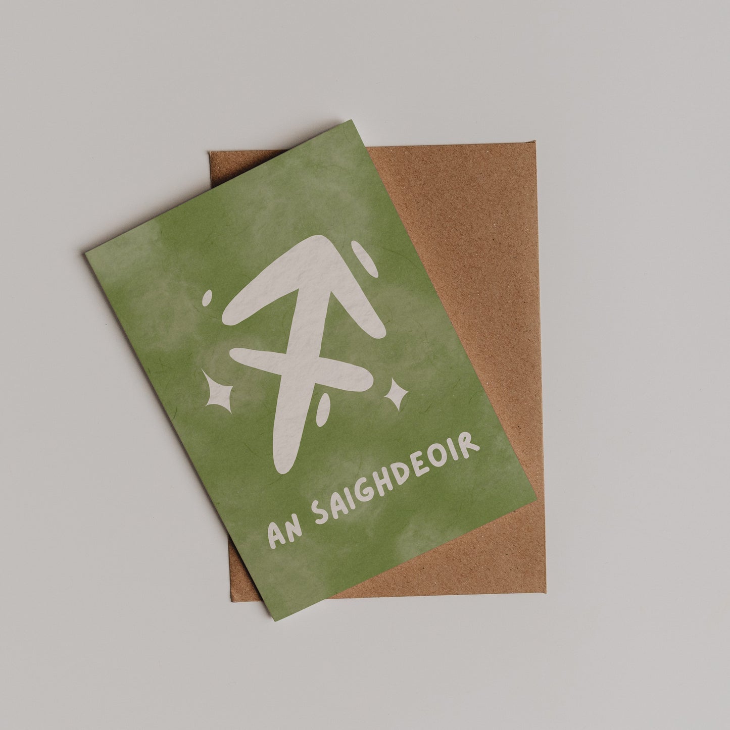 Zodiac Starsign Birthday Card As Gaeilge