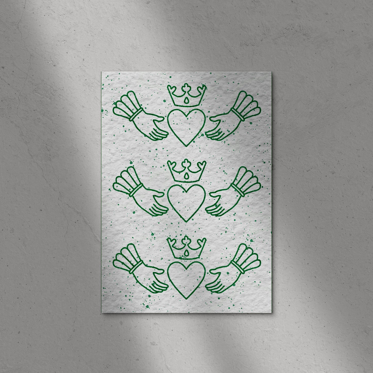 Three Claddagh Is Better Than One Reversed Print