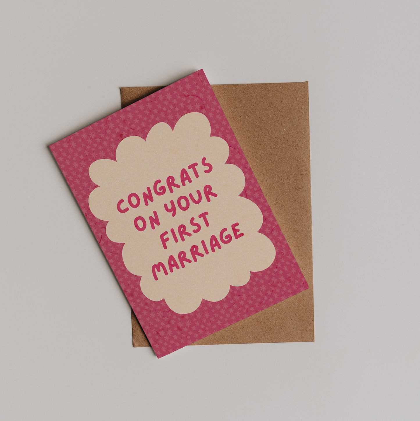 Congrats On Your First Marriage Card