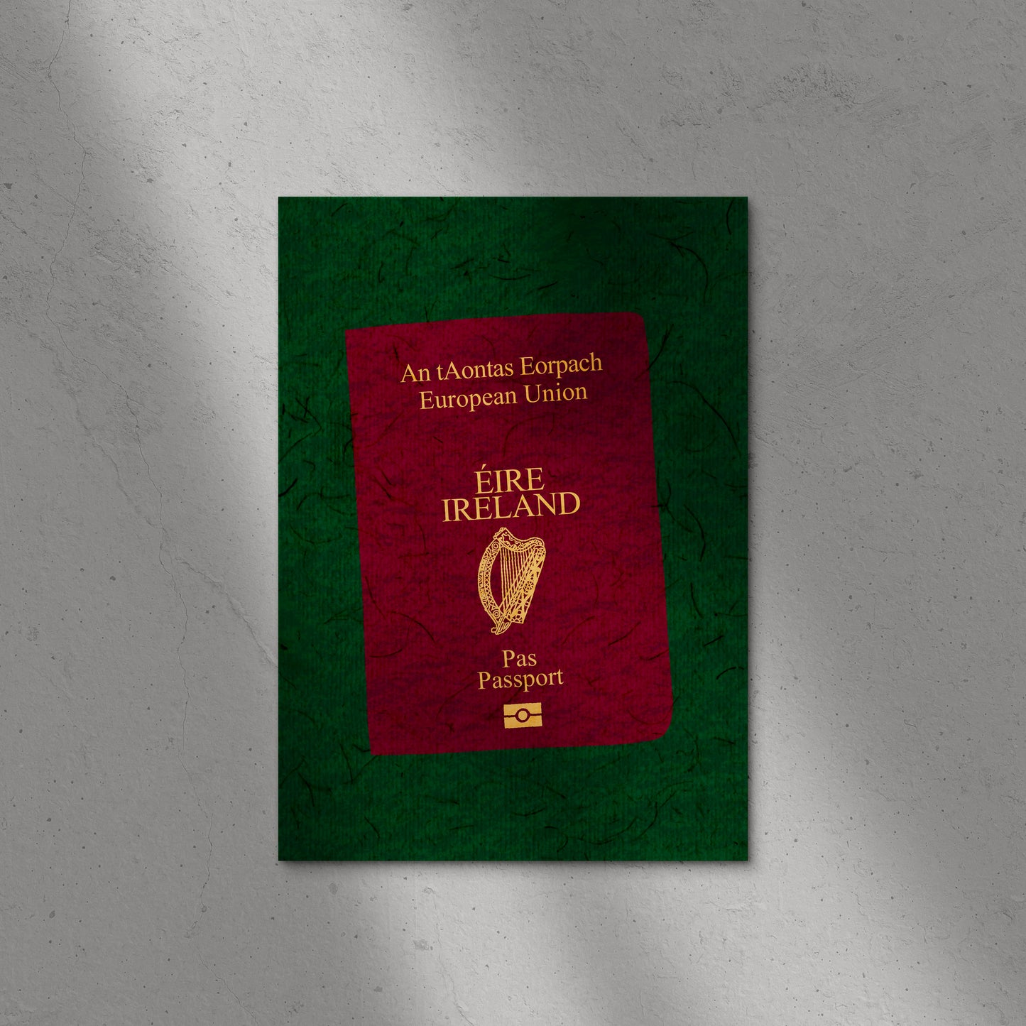 Irish Passport Print