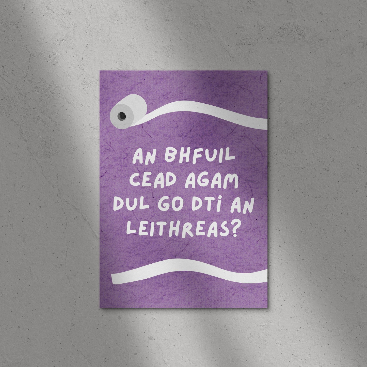 An Bhfuil Cead Agam Dul Go Dtí An Leithreas? Print