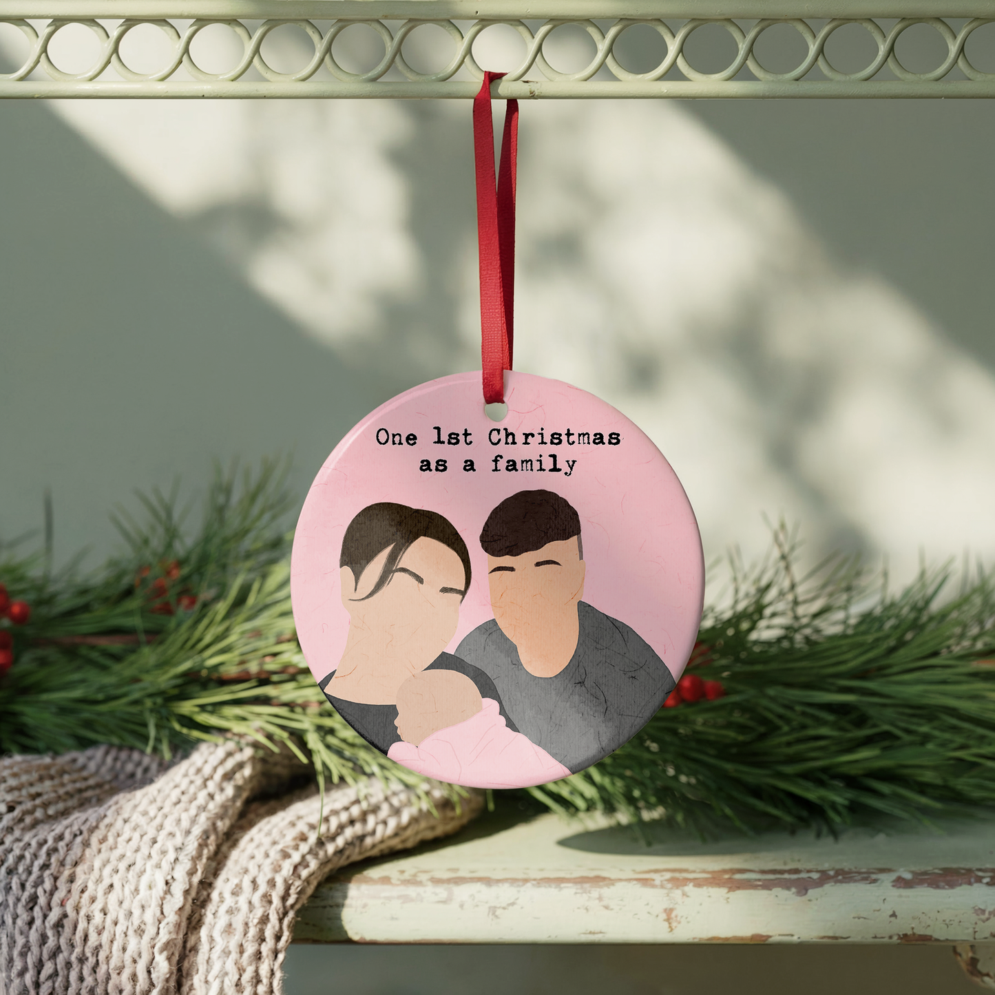Personalised Hand Drawn Photo Bauble