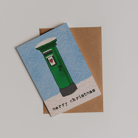 Irish Postbox Christmas Card