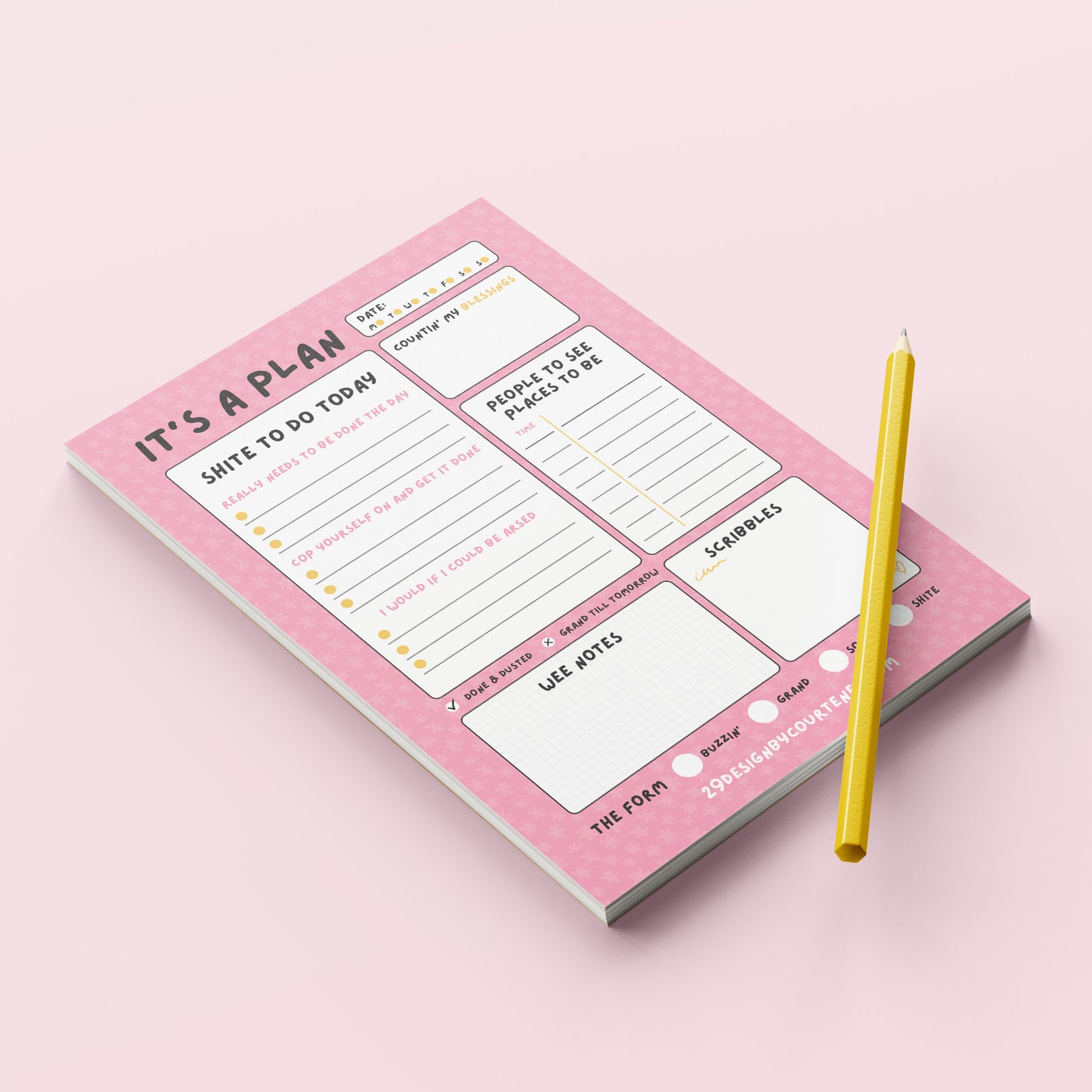 A5 'It’s a Plan' Notepad