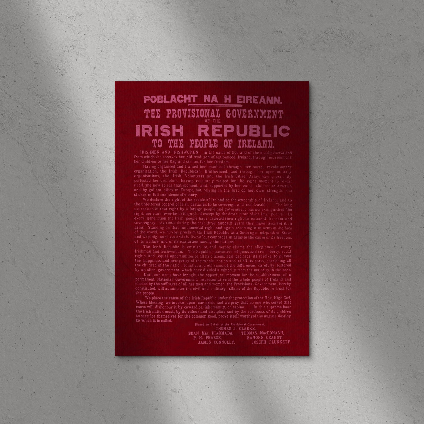Proclamation of the Irish Republic Print