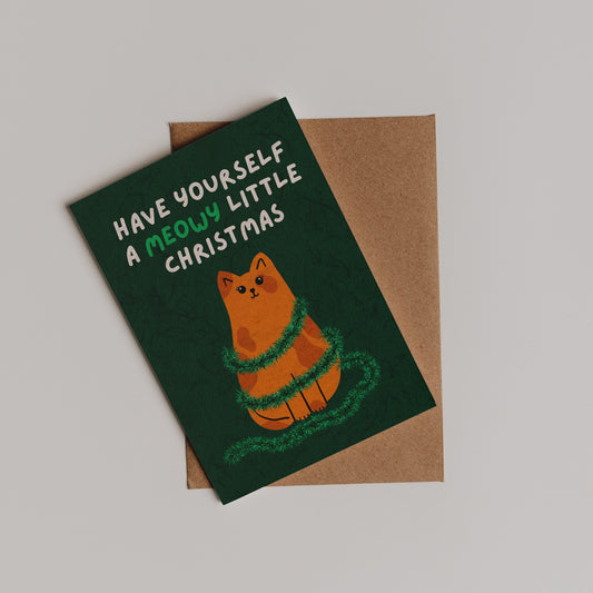 Meowy Little Christmas Card