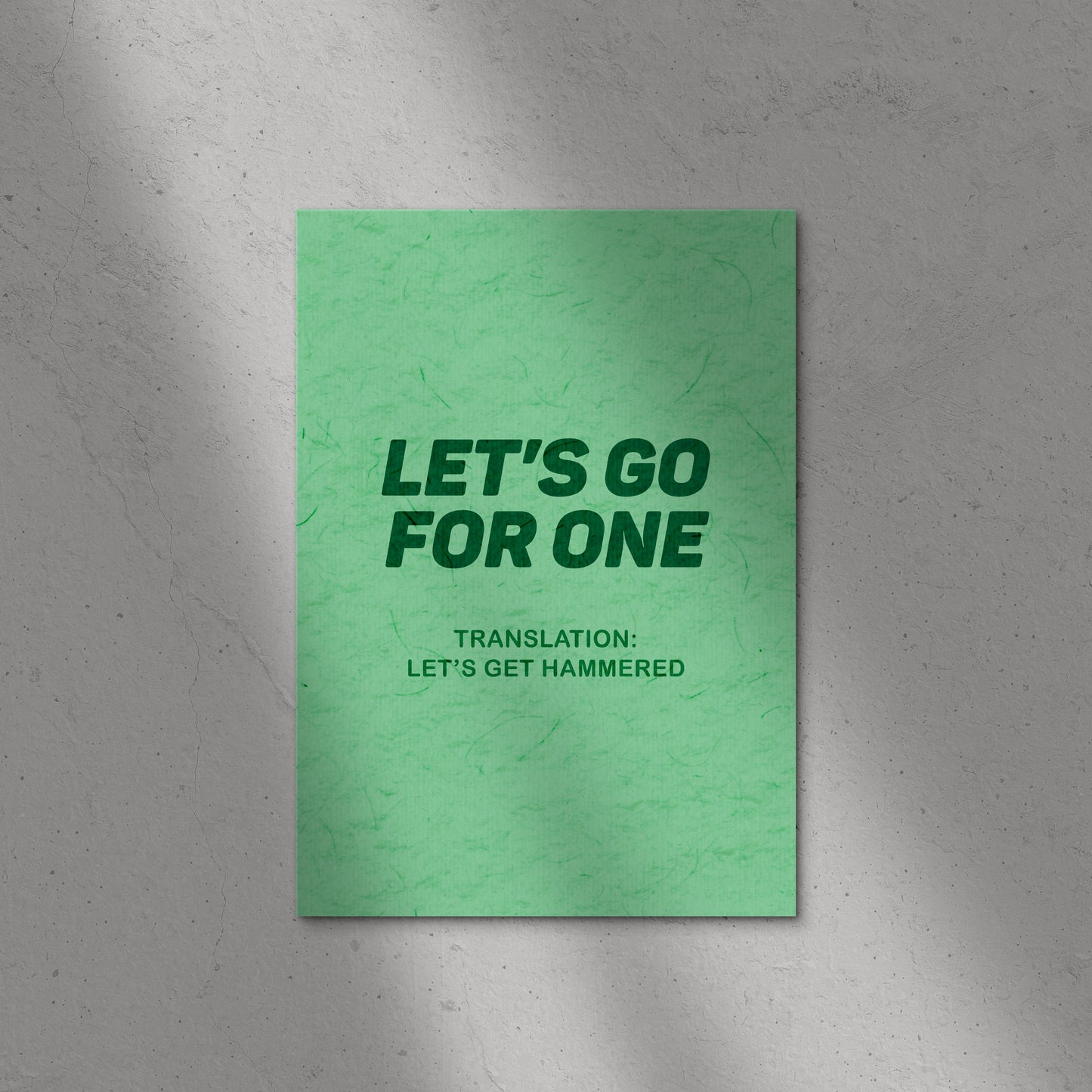 Let's Go For One Print