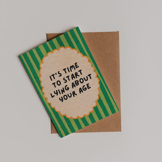 Lying About Your Age Card