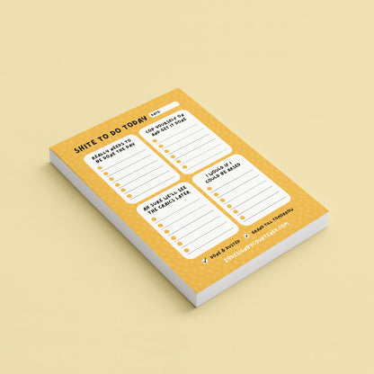 A6 'Shite To Do' Notepad