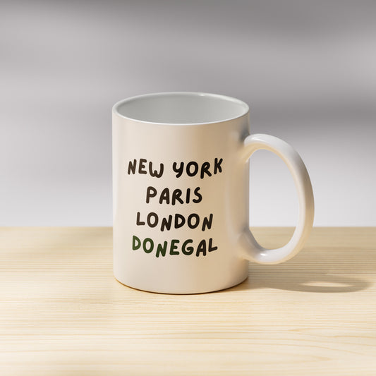 New York, Paris, London, Your County Mug
