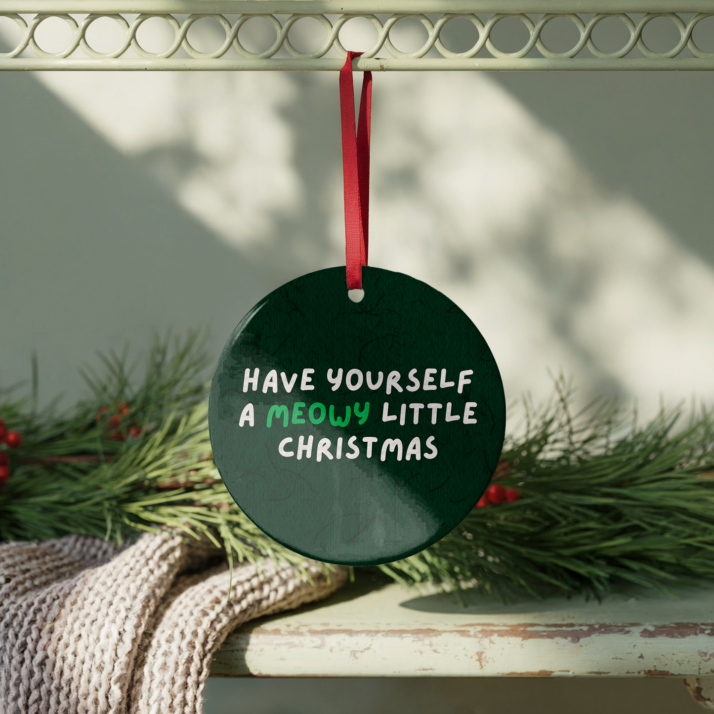 Have Yourself A Meowy Little Christmas Bauble