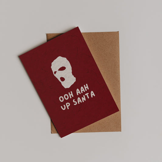 Ooh Aah Up Santa Card