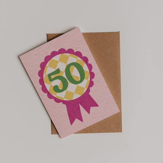 50 Birthday Ribbon