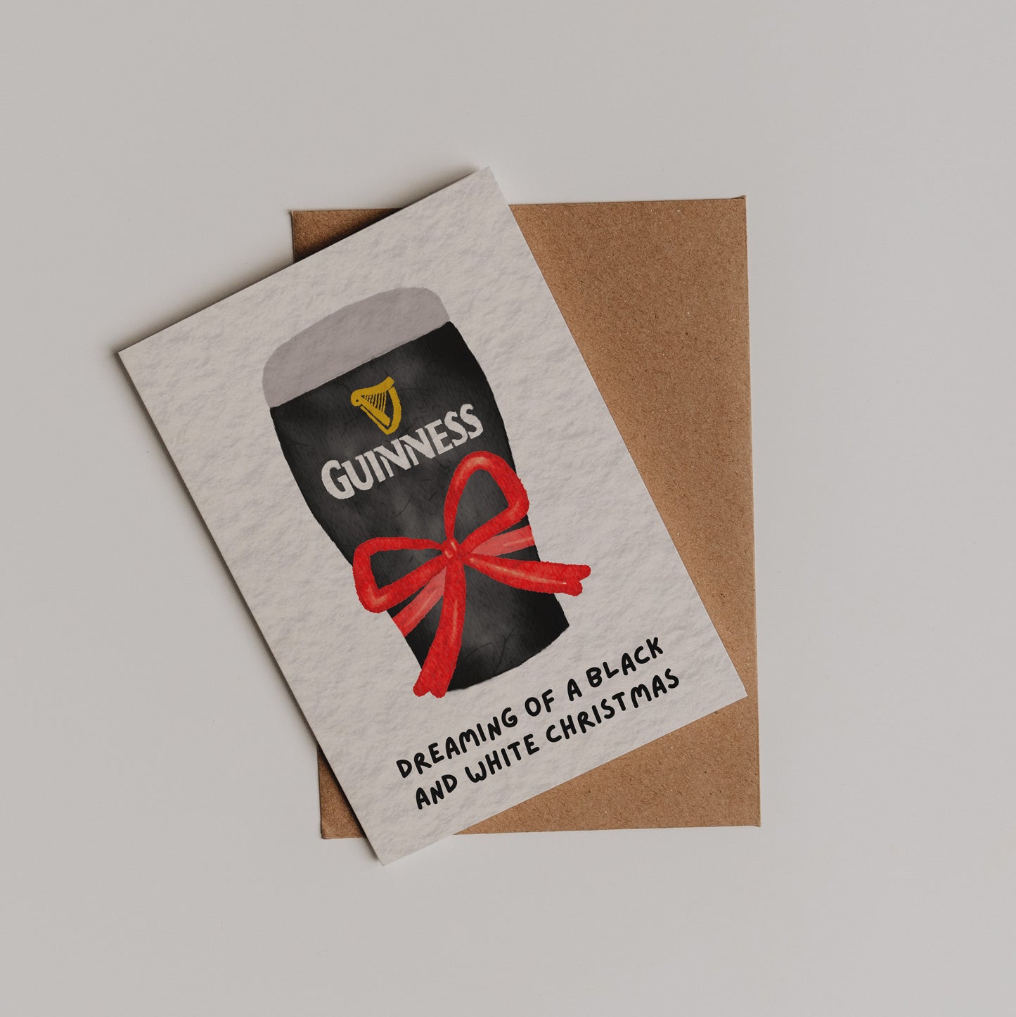 A Black & White Christmas Card