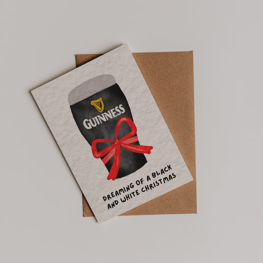 A Black & White Christmas Card