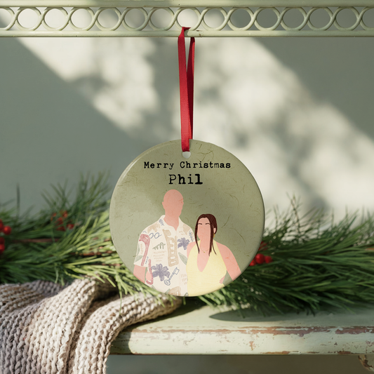 Personalised Hand Drawn Photo Bauble