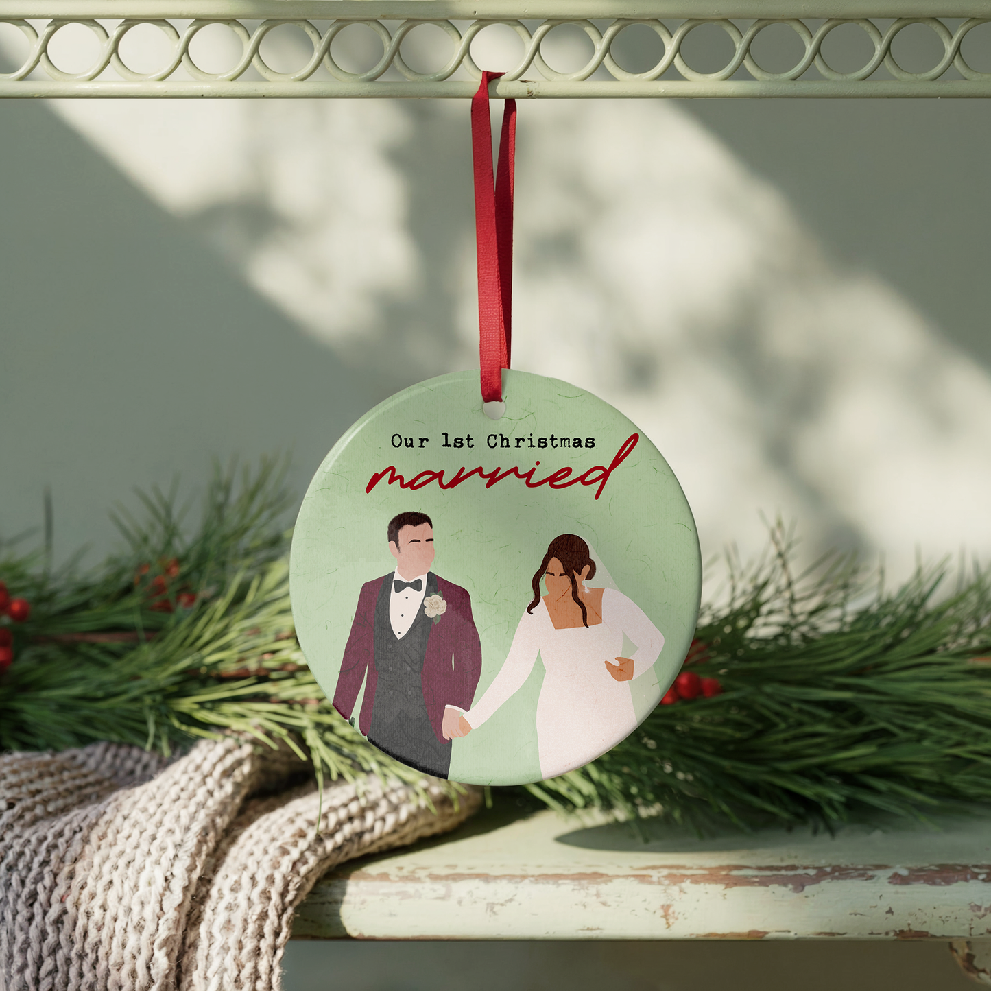 Personalised Hand Drawn Photo Bauble