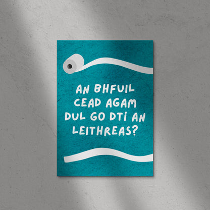 An Bhfuil Cead Agam Dul Go Dtí An Leithreas? Print