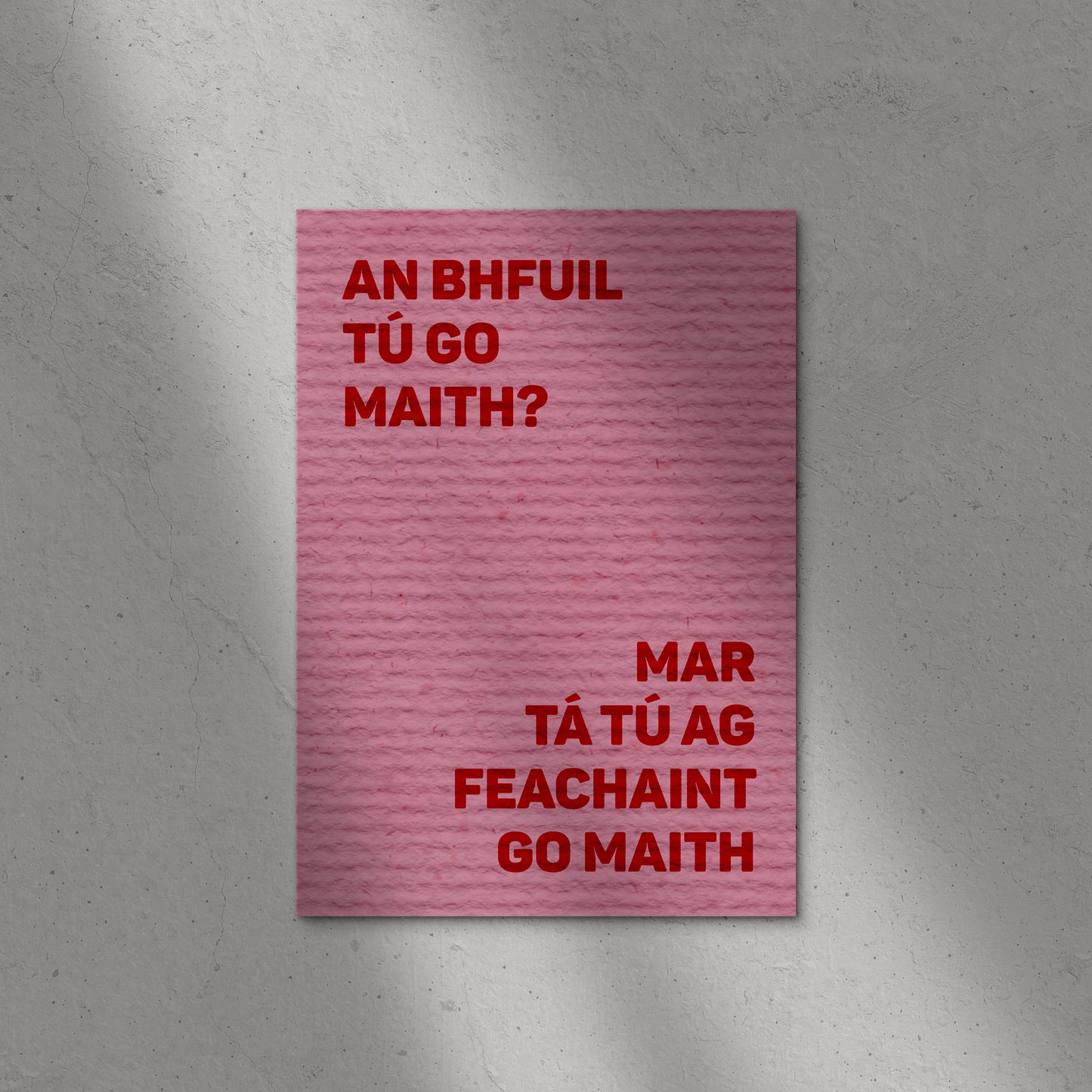 An bhfuil tú go maith? Print