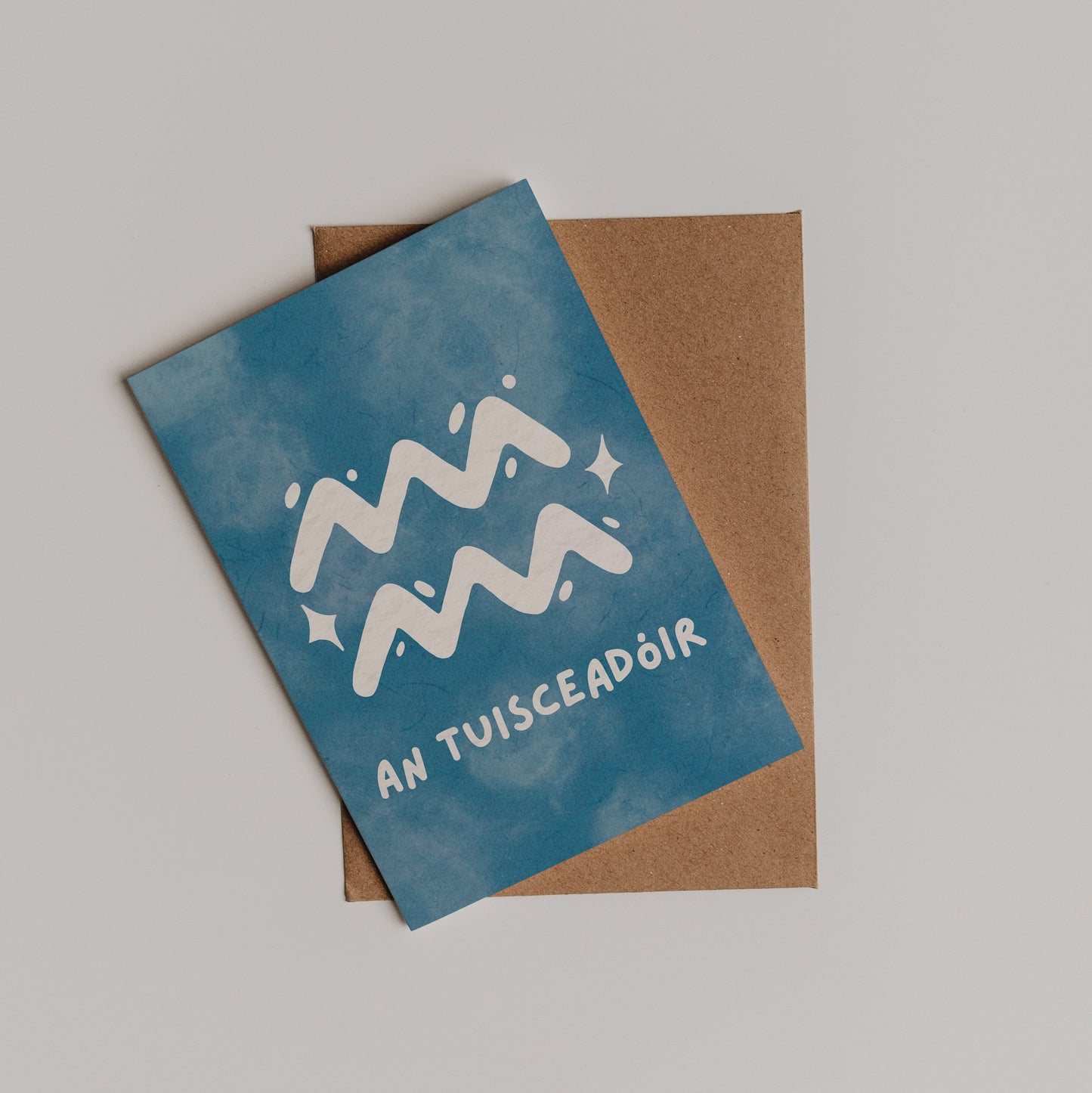 Zodiac Starsign Birthday Card As Gaeilge