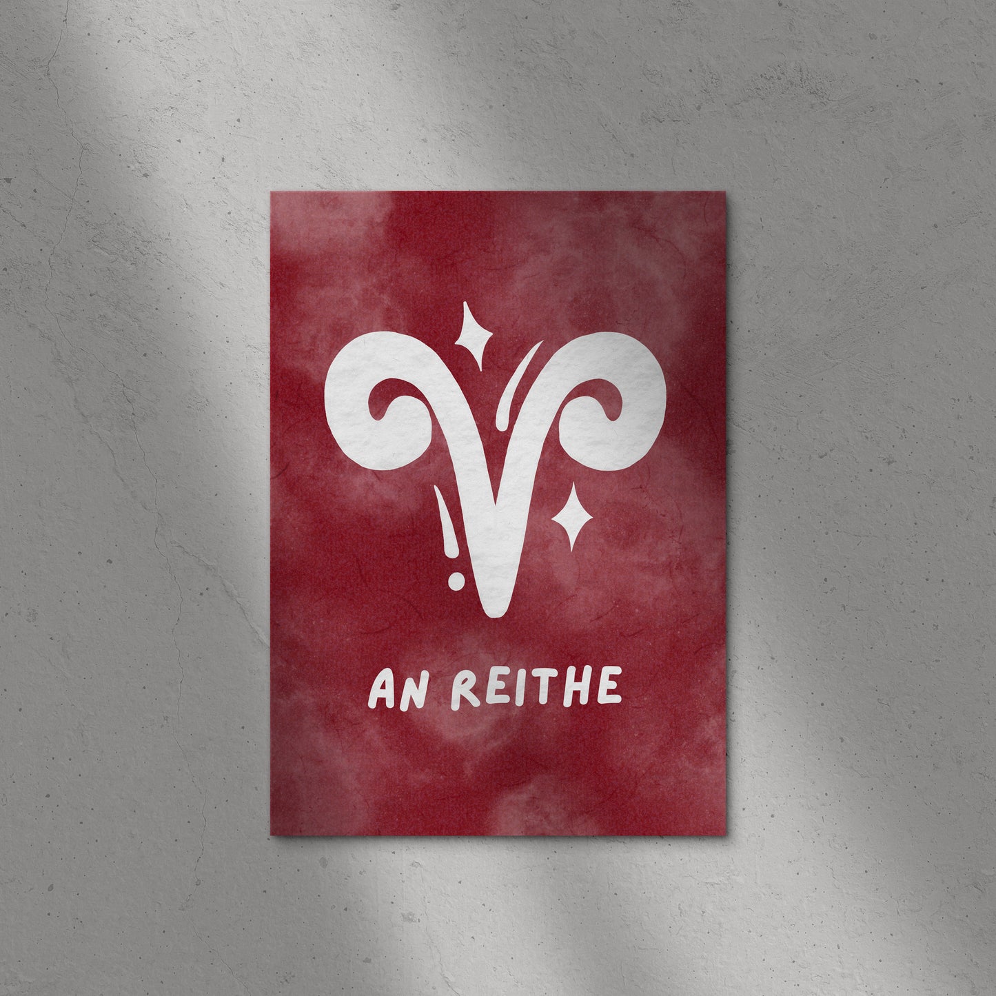 Zodiac Starsign Print As Gaeilge