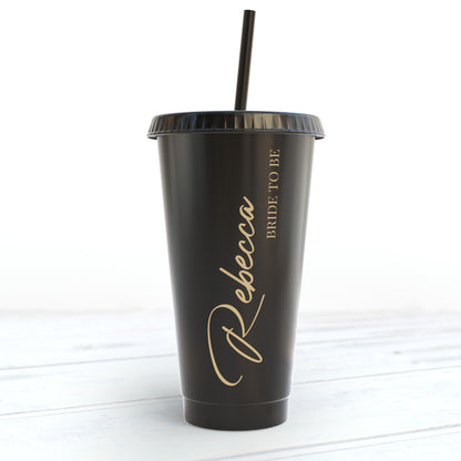 Personalised Bridal Party Reusable Plastic Cups