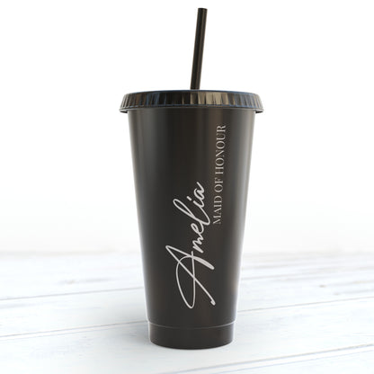 Personalised Bridal Party Reusable Plastic Cups