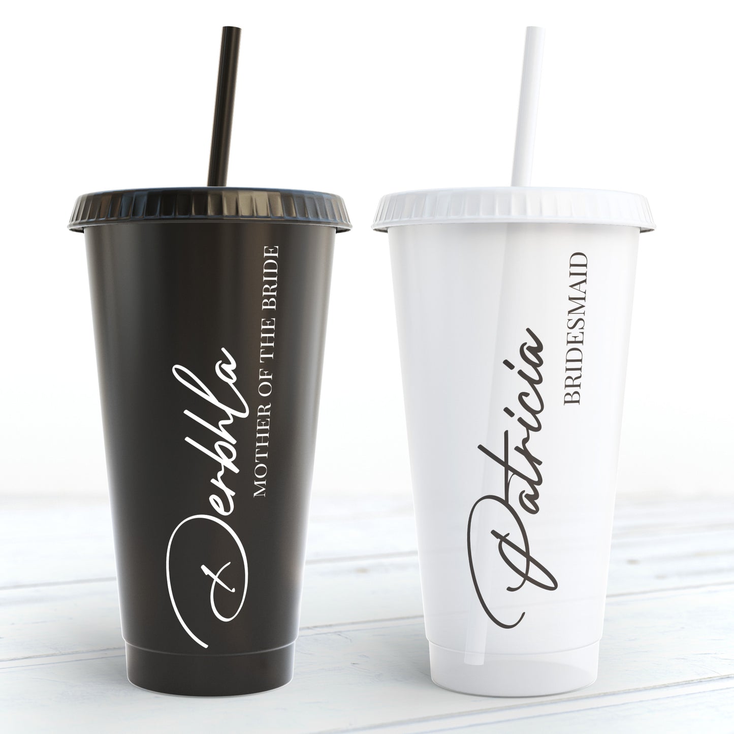 Personalised Bridal Party Reusable Plastic Cups