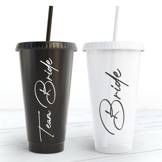 Bride & Team Bride Reusable Plastic Cups