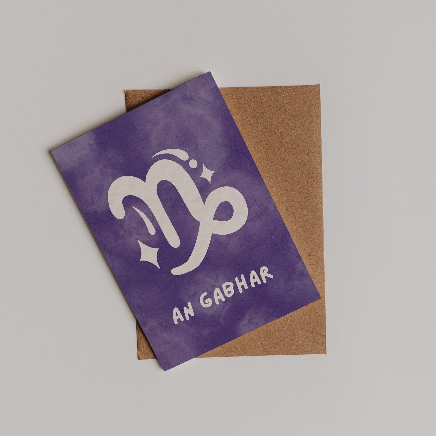 Zodiac Starsign Birthday Card As Gaeilge