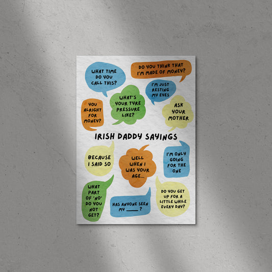 Irish Daddy Sayings