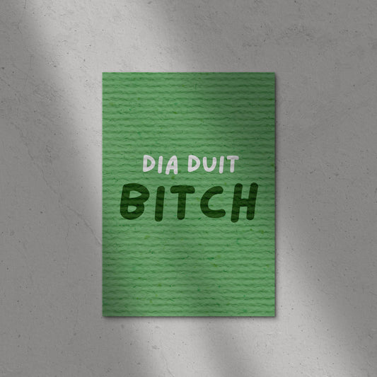 Dia Duit Bitch Print