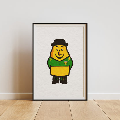 Potato Man Personalised County Print