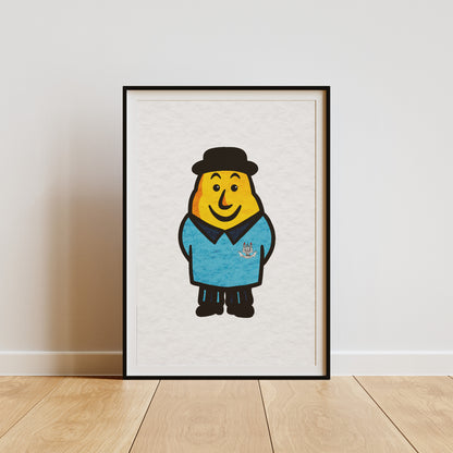 Potato Man Personalised County Print