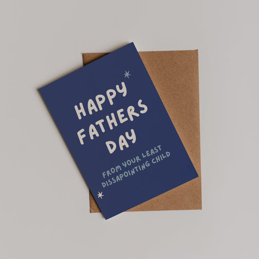Least Disappointing Child Card