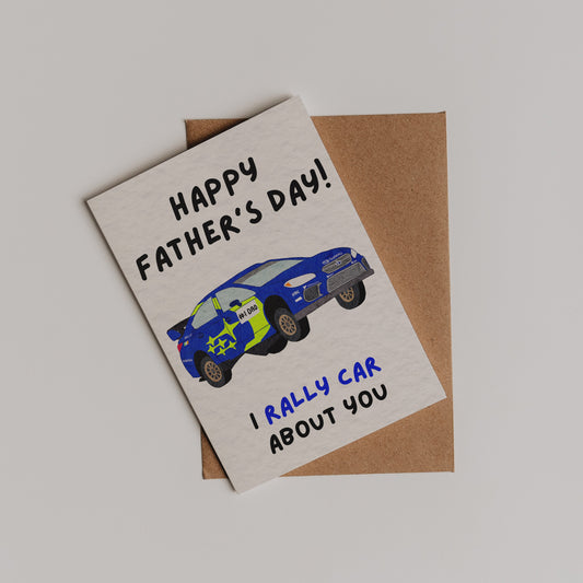I Rally Car About You Card