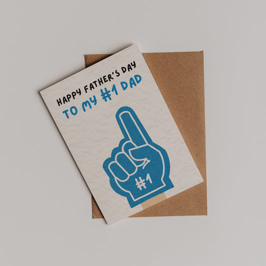 #1 Dad Card